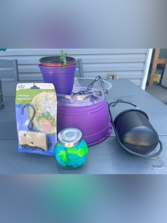 Multiples Other - ⭐️FREE GIFT⭐️ Green thumb’s bundle! Hanging supplies metal planter glow filler,